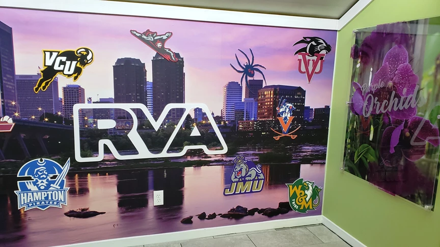 Wall Graphics | Our showroom walls