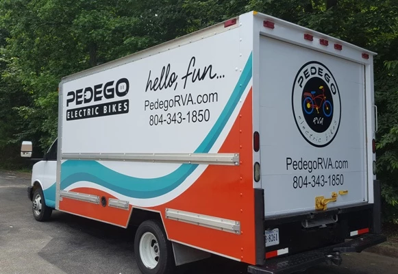 Full box truck wrap for Pedego RVA