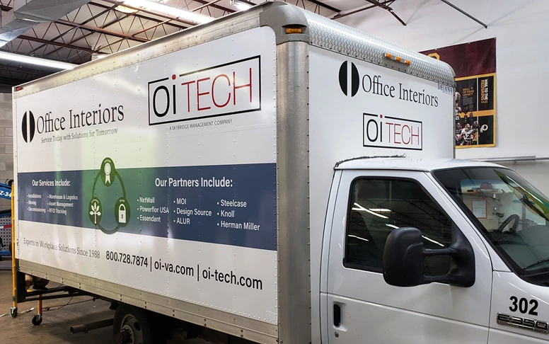 Box Truck Wrap for Office Interiors