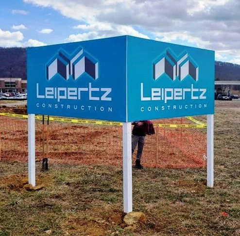 Post & Panel Signs - Construction 