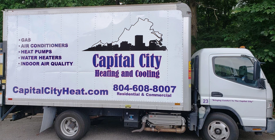 Box truck graphics for Capital City HVAC
