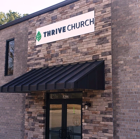 Custom 3D sign for Thrive Church - made and installed